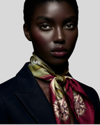 EMIGRAZIONE                              Carré in twill di pura seta