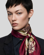 EMIGRAZIONE                              Carré in twill di pura seta