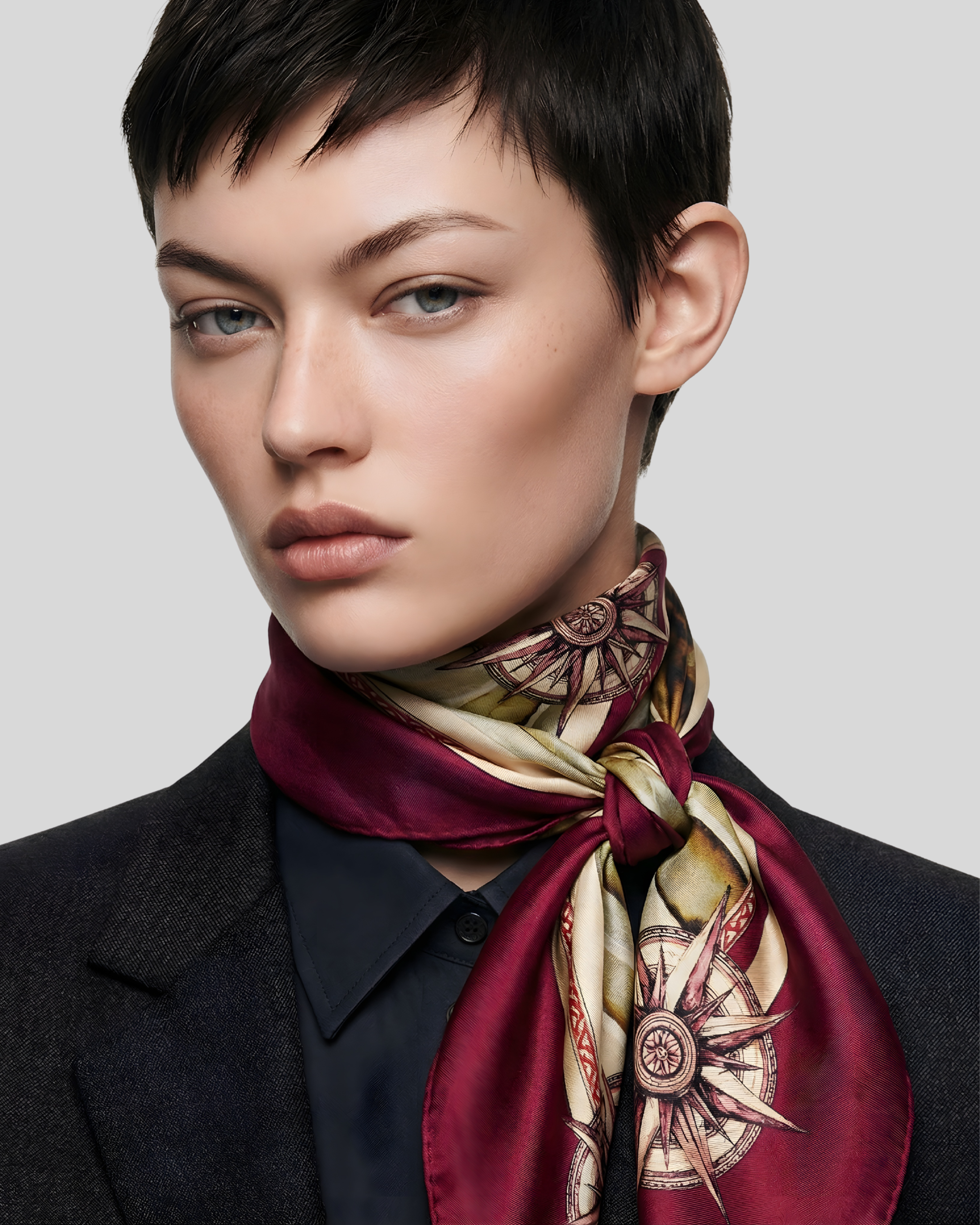 EMIGRAZIONE                              Carré in twill di pura seta