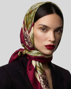 EMIGRAZIONE                              Carré in twill di pura seta