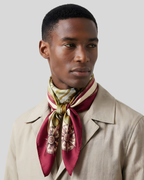 EMIGRAZIONE                              Carré in twill di pura seta