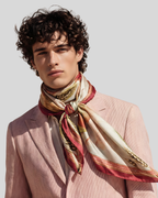 LA CERNITA DEL GRANO            Carré in twill di pura seta