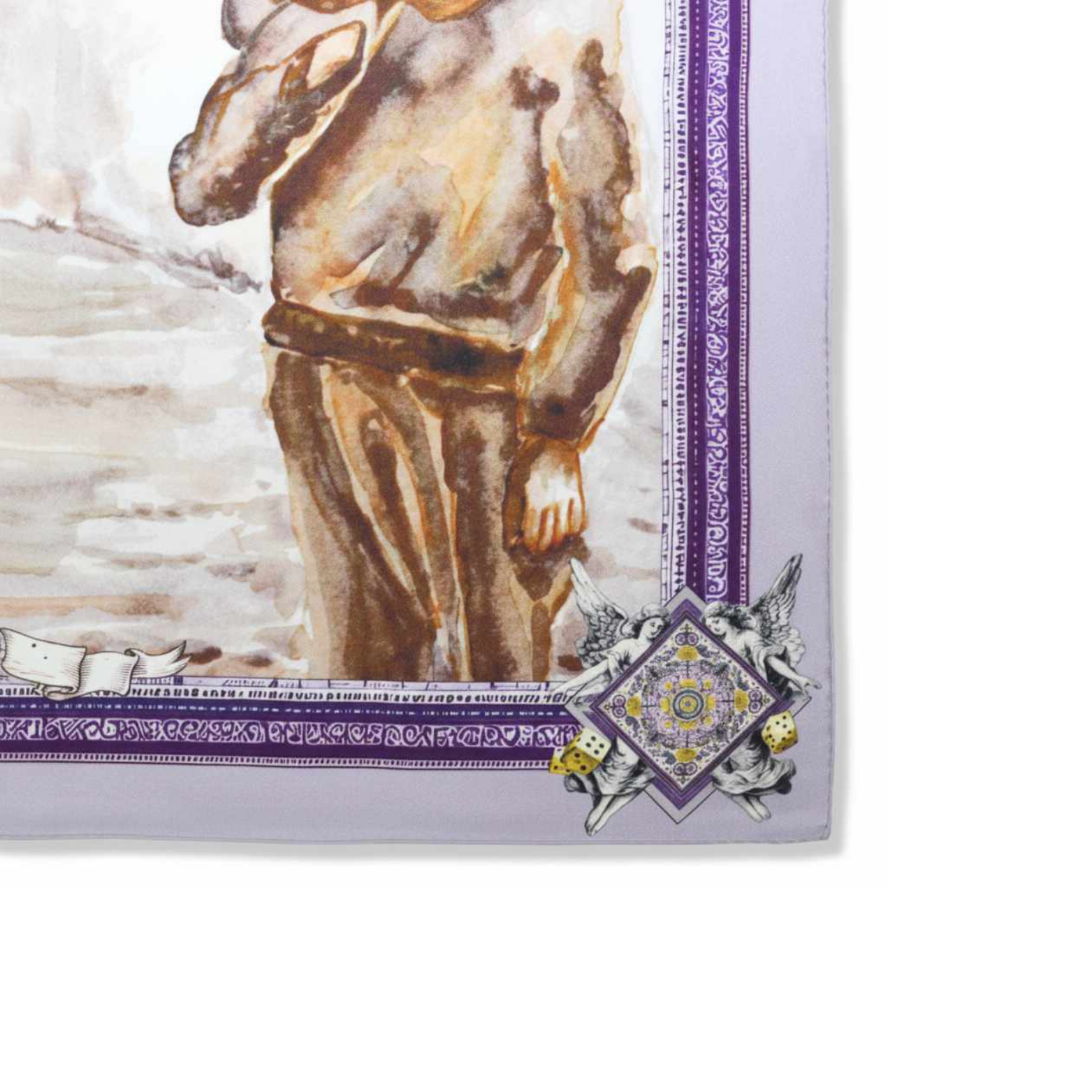 AMICI D’INFANZIA                        Carré in twill di pura seta