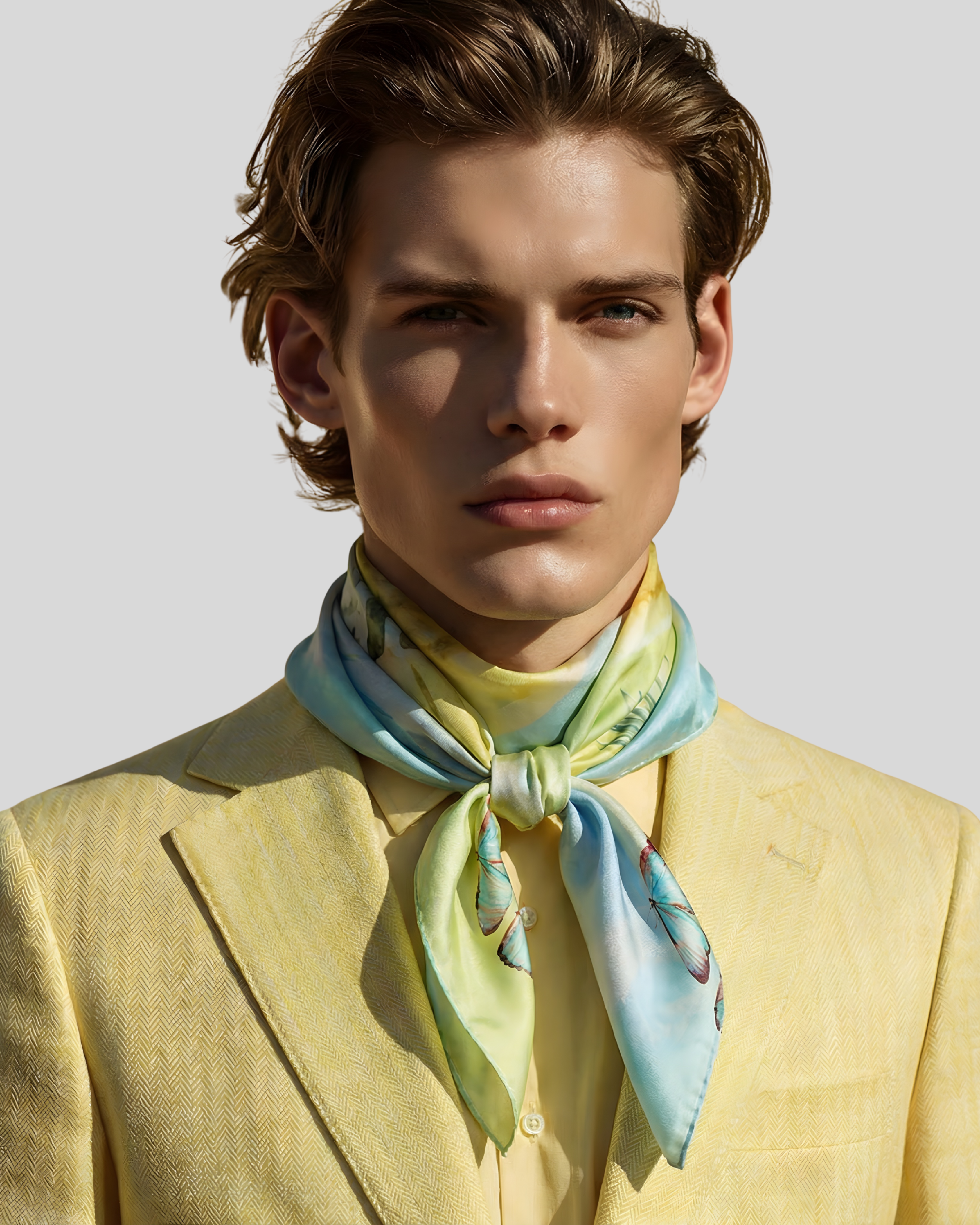 EPOCA URBANA                         Carré in twill di pura seta