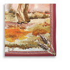 LA CERNITA DEL GRANO            Carré in twill di pura seta