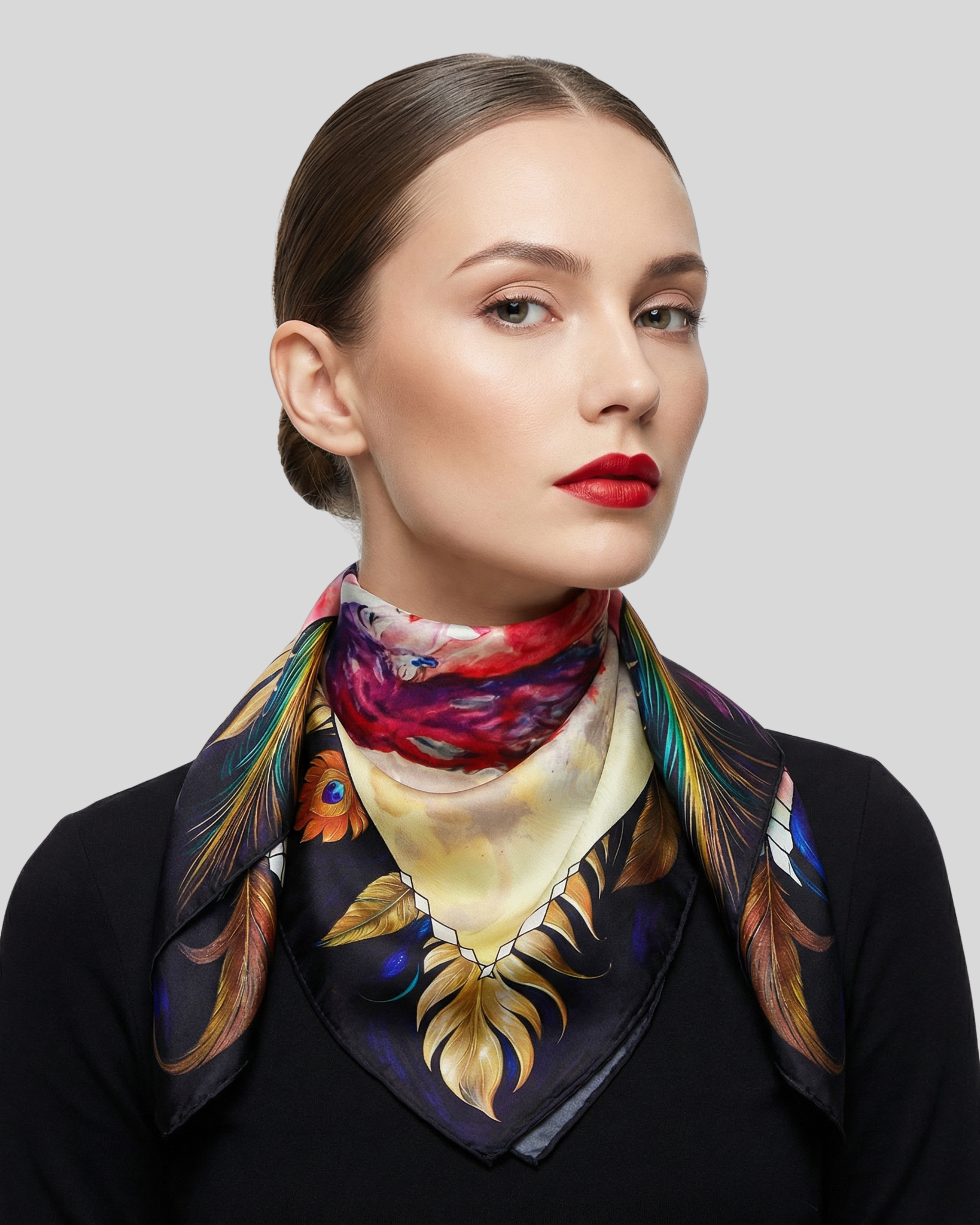 IL GIARDINO DEL TANGO Carré in twill di pura seta