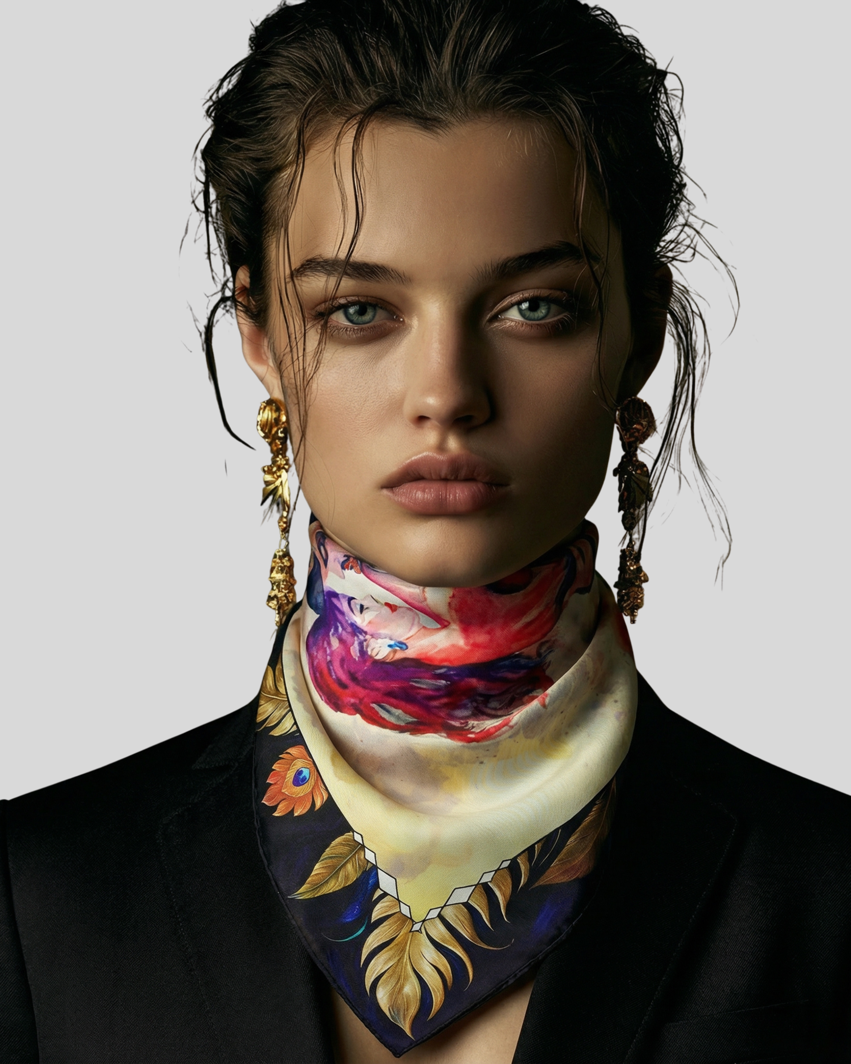 IL GIARDINO DEL TANGO Carré in twill di pura seta