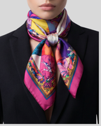 HARLEYCHINO Carré in twill di pura seta