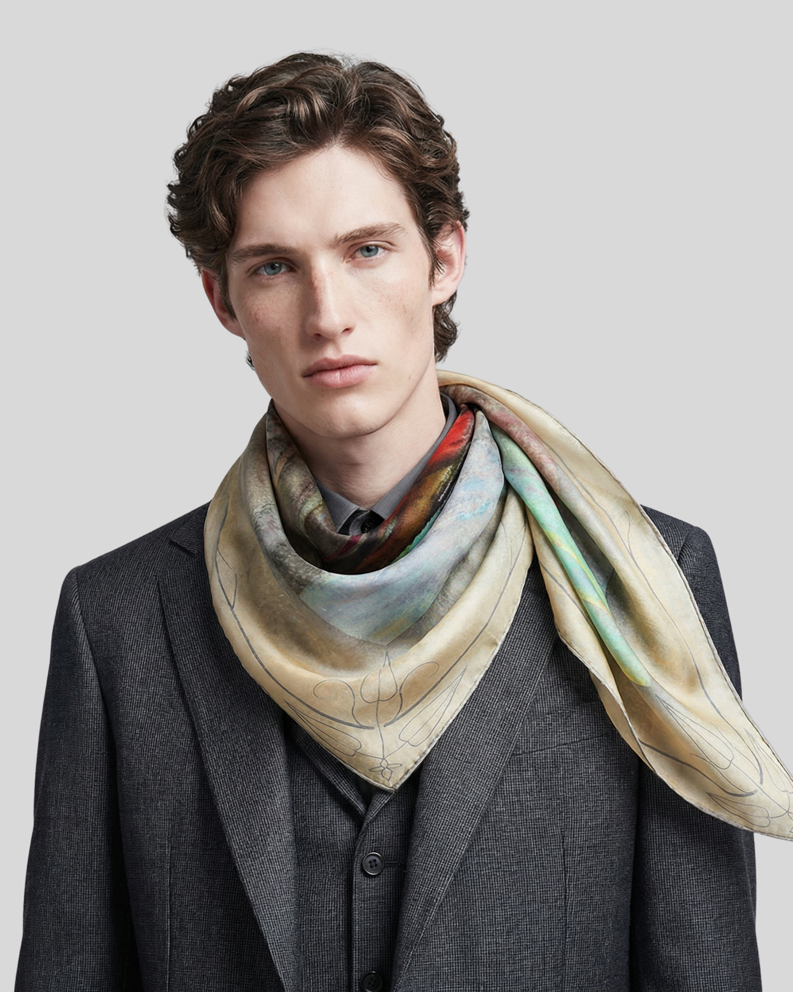 L’ECO DEL CAOS                          Carré in twill di pura seta