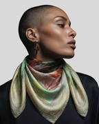 L’ECO DEL CAOS                          Carré in twill di pura seta