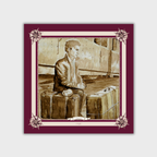 EMIGRAZIONE                              Carré in twill di pura seta