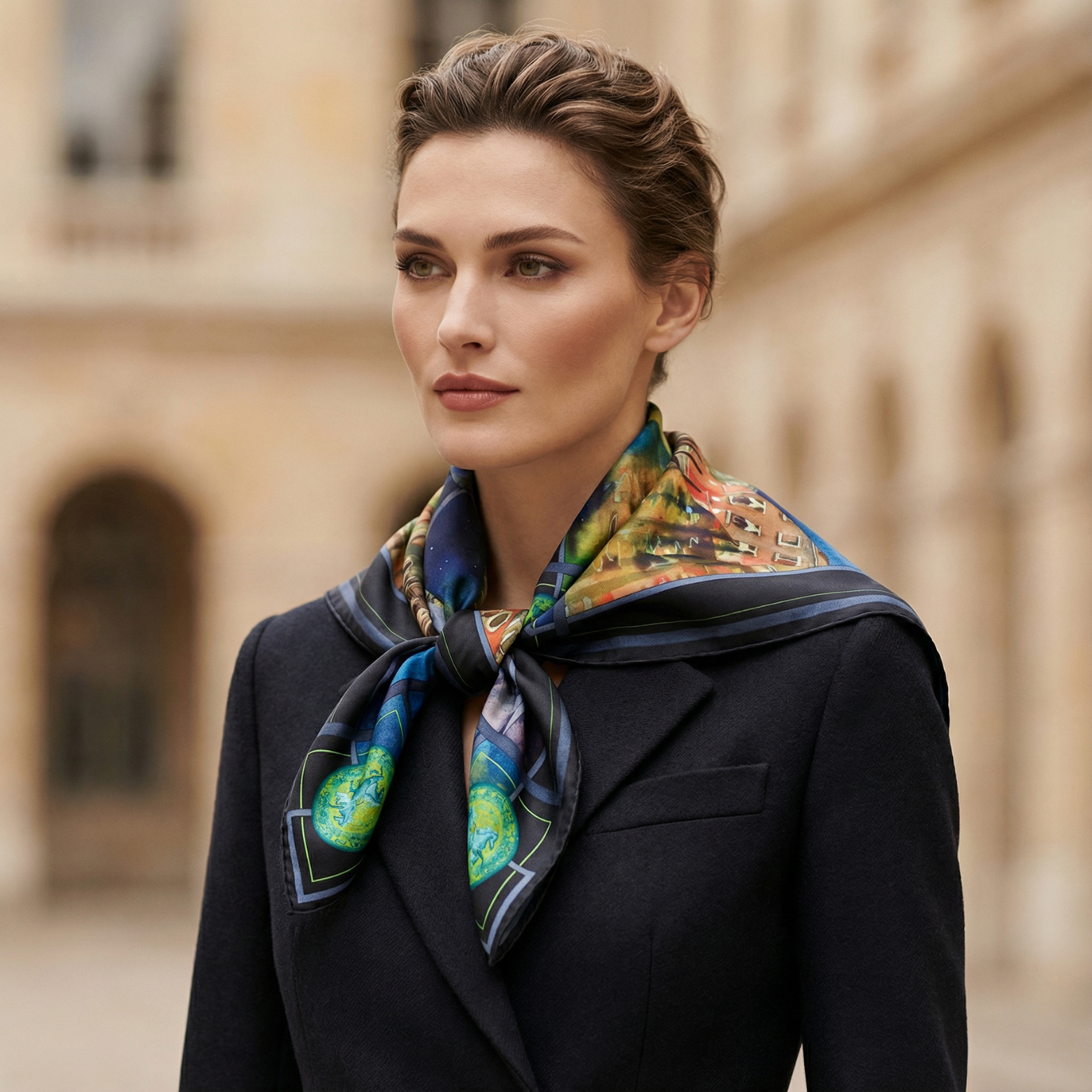 SPLENDORE VENEZIANO            Carré in twill di pura seta