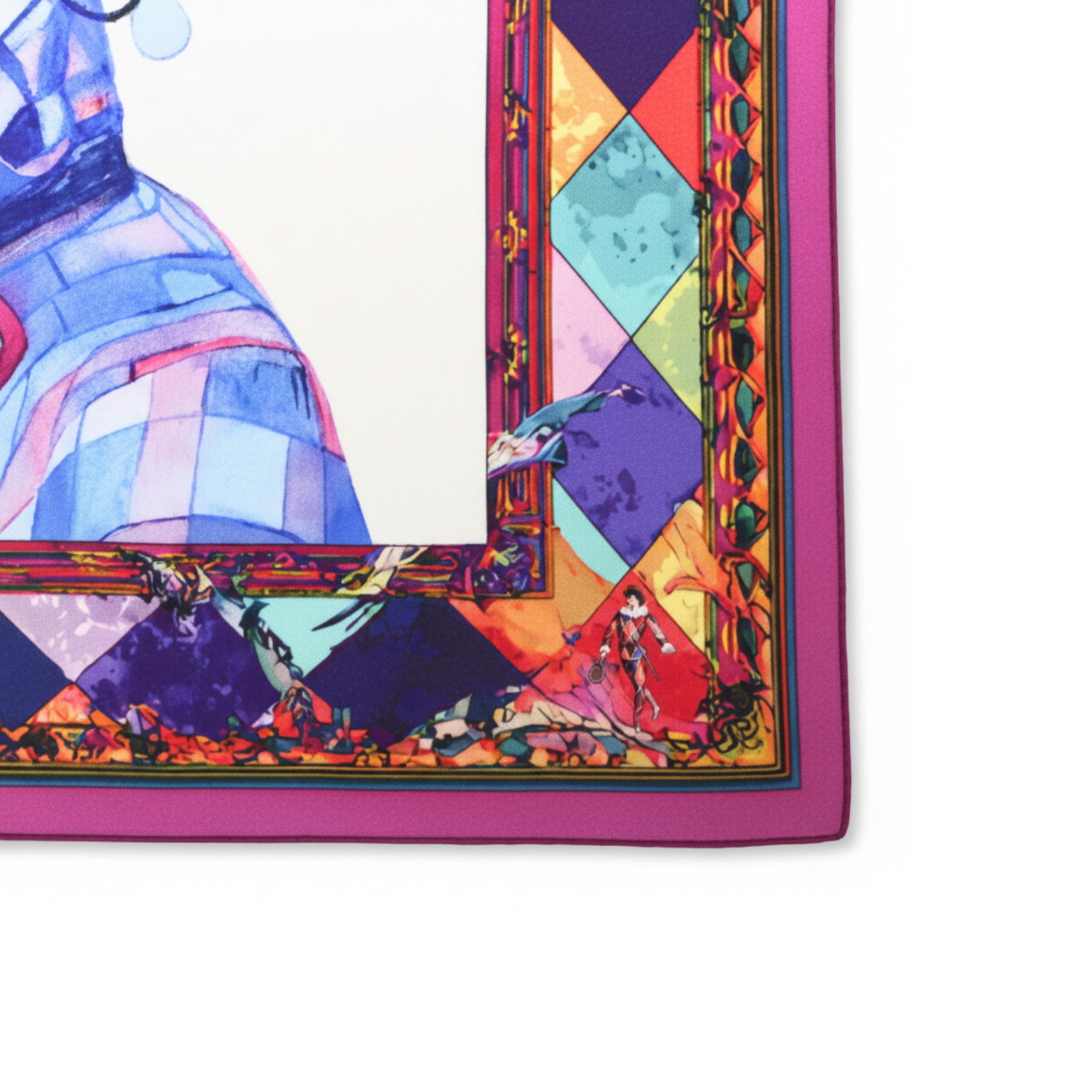 HARLEYCHINO Carré in twill di pura seta