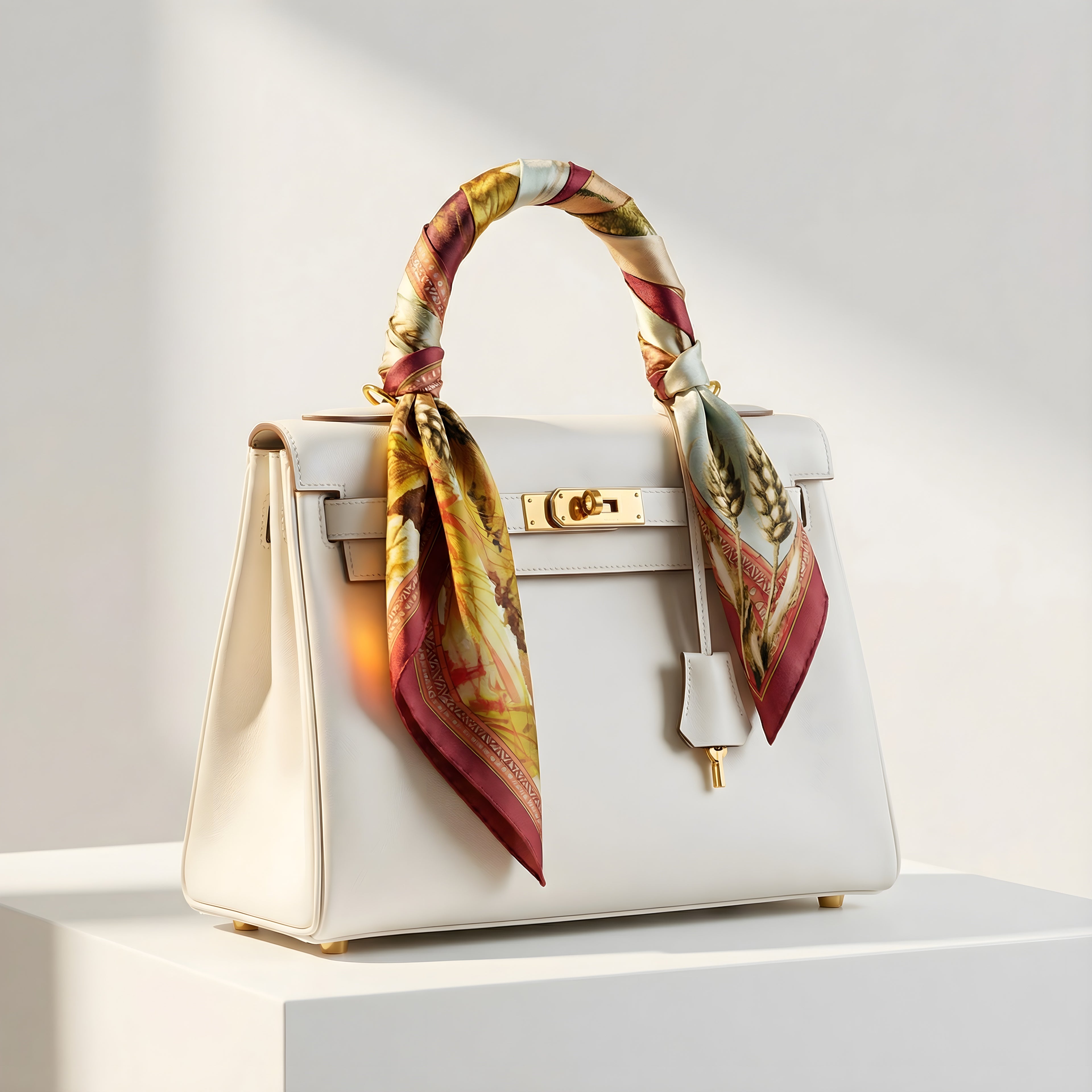 LA CERNITA DEL GRANO            Carré in twill di pura seta