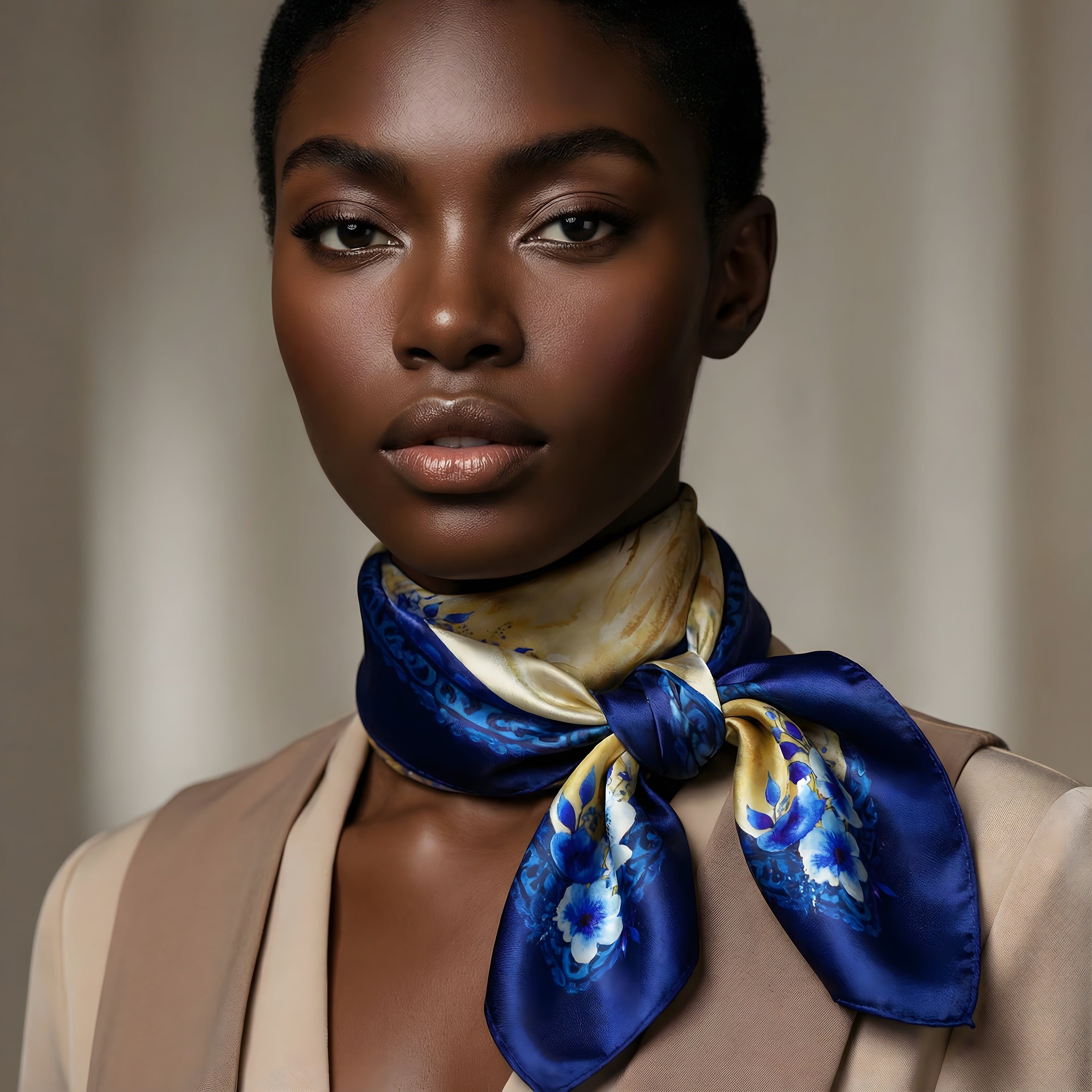 LA LAVANDAIA                            Carré in twill di pura seta