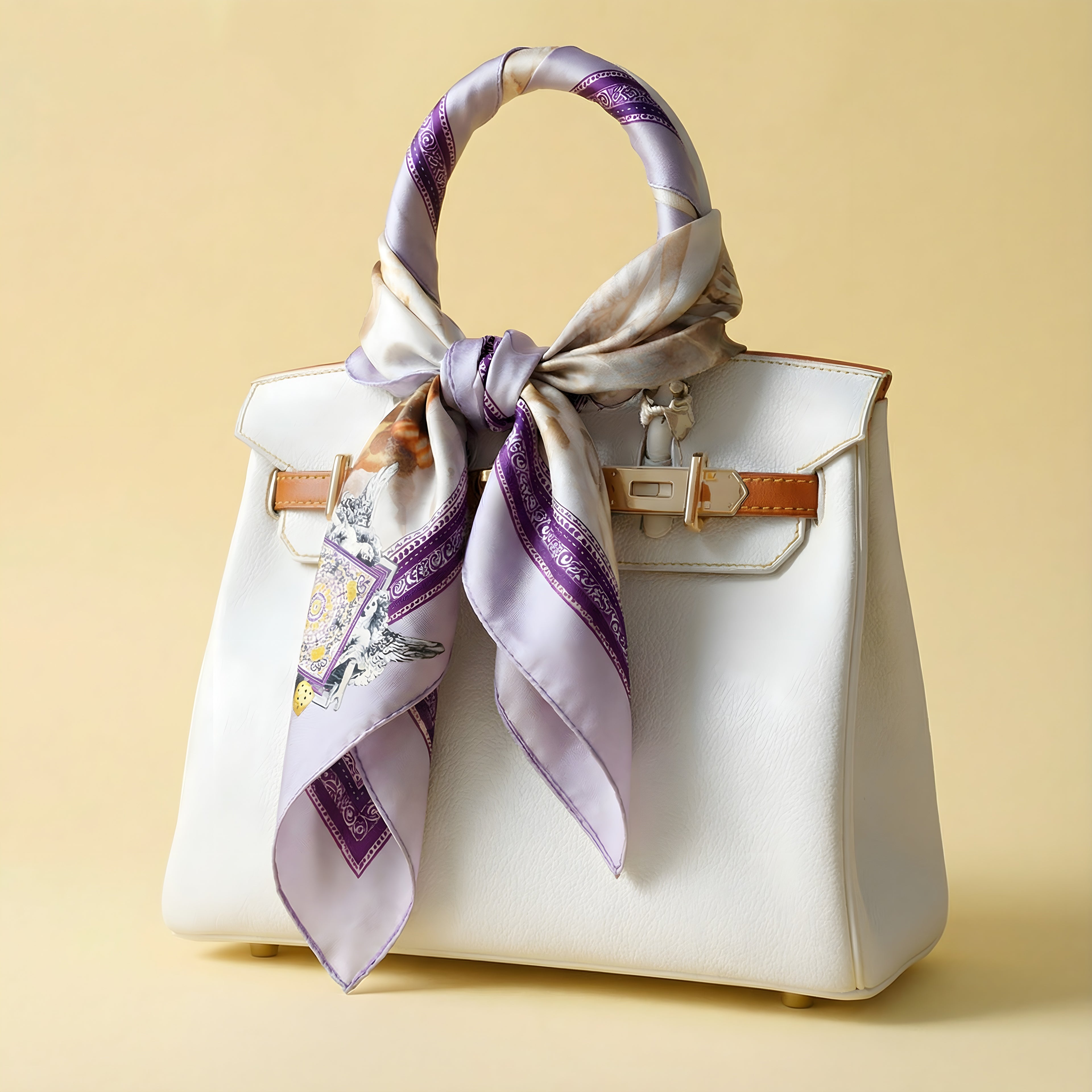 AMICI D’INFANZIA                        Carré in twill di pura seta