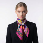 HARLEYCHINO Carré in twill di pura seta