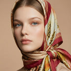 LA CERNITA DEL GRANO            Carré in twill di pura seta