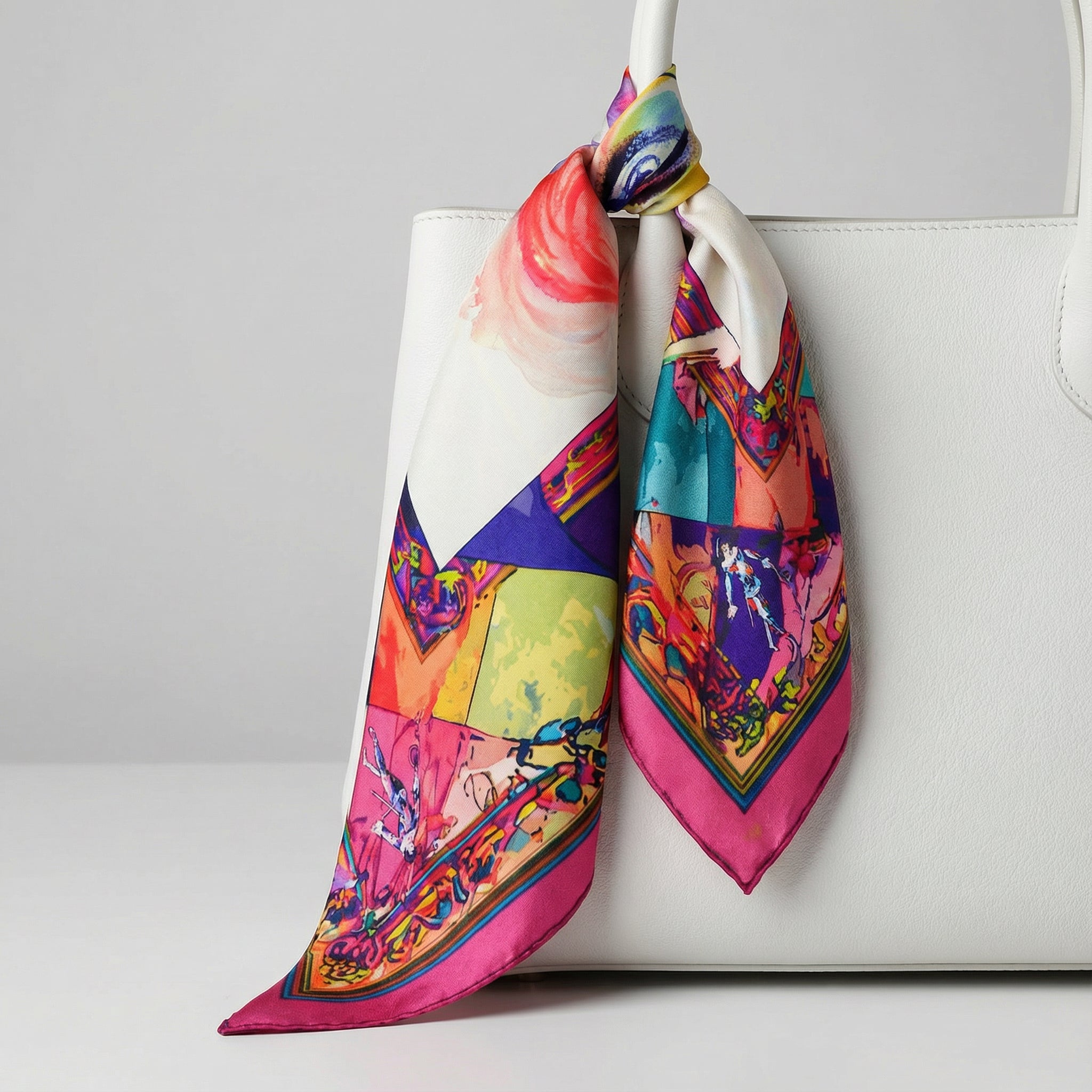 HARLEYCHINO Carré in twill di pura seta