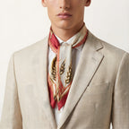 LA CERNITA DEL GRANO            Carré in twill di pura seta