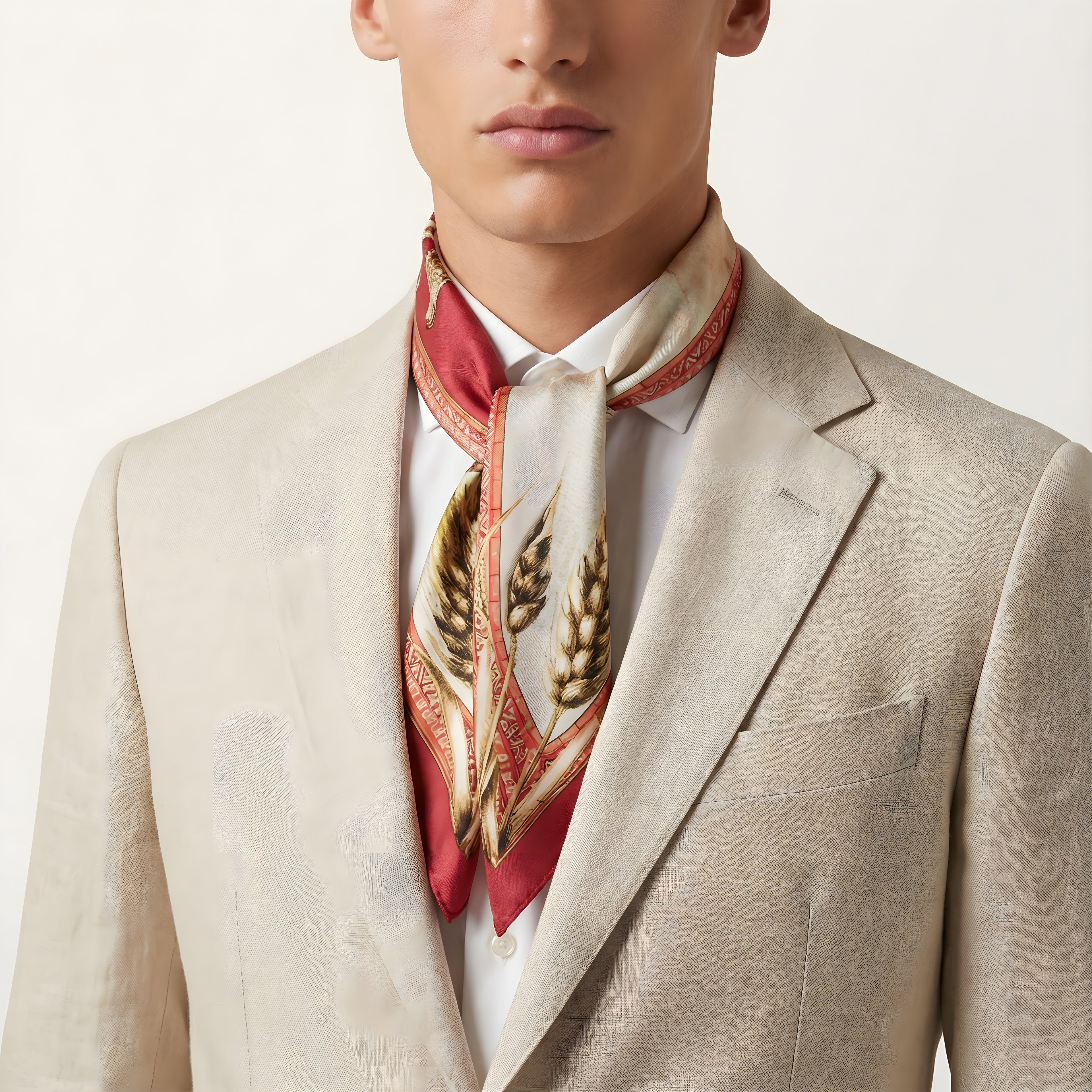 LA CERNITA DEL GRANO            Carré in twill di pura seta