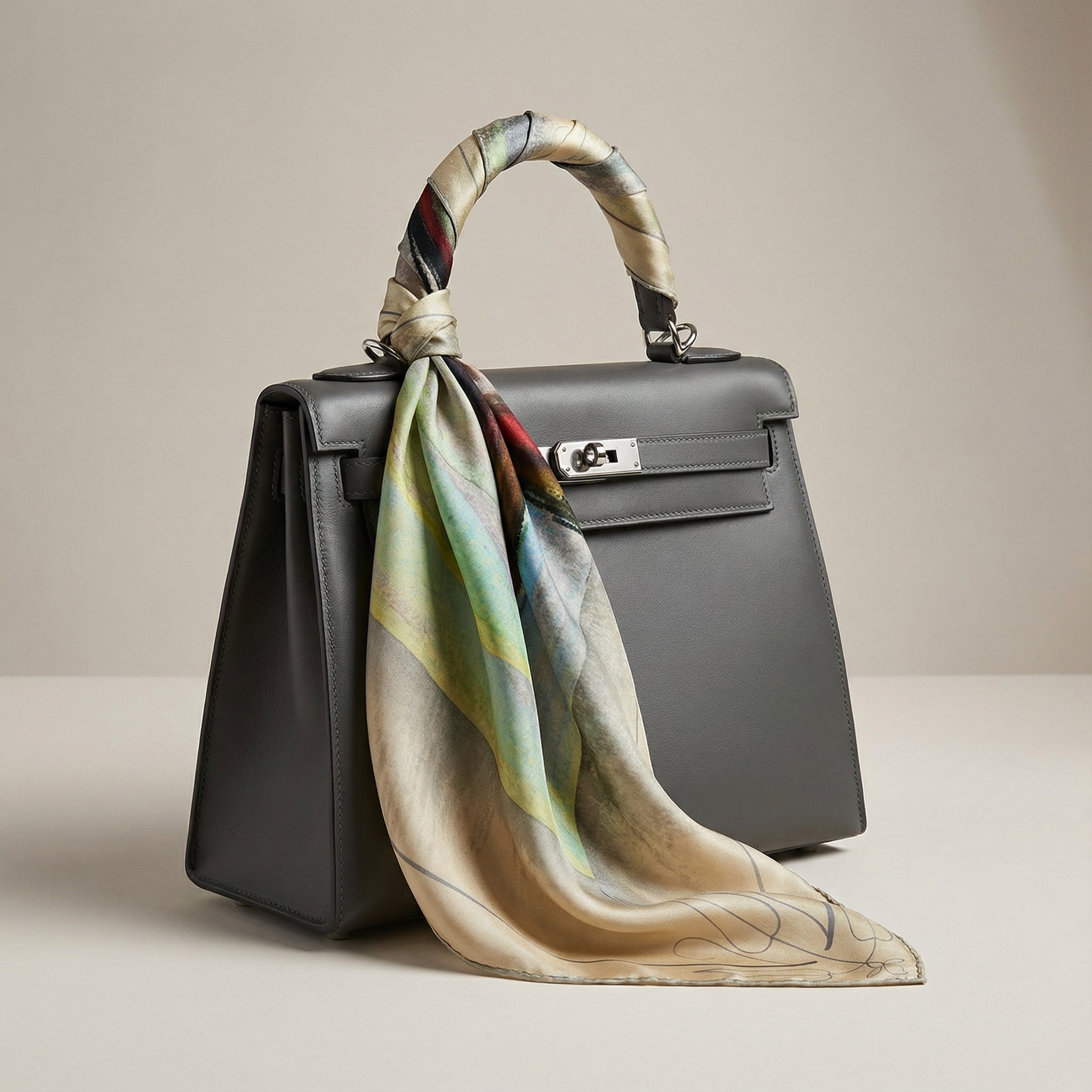 L’ECO DEL CAOS                          Carré in twill di pura seta