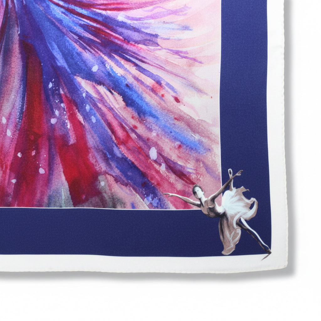 LA DANZATRICE                            Carré in twill di pura seta